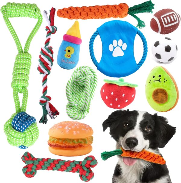 Dog Rope Toys Squeaky Dog Toys